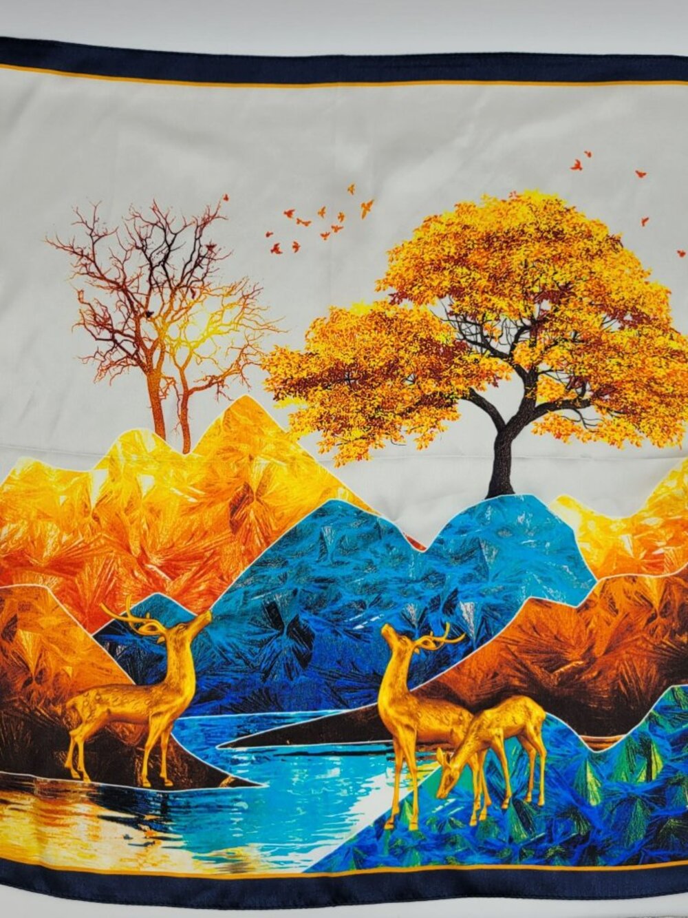 High Fashion Golden Forest Diva Scarf